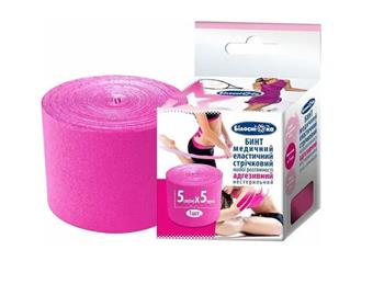 Кінезіо тейп Pinna Original, 5см х 5м рожевий №1