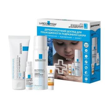 Набір La Roche-Posay (бальзам Цикапласт Б5+, 40мл / термальна вода, 50мл / крем-гель Ліпікар синдет АР+, 15мл / флюїд Антеліос UVA 400, 3мл)