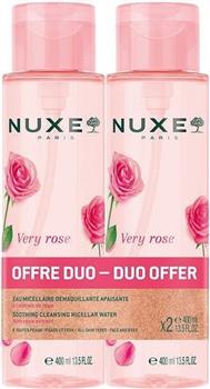 Дуо Nuxe Вода міцелярна Very Rose для демакіяжу, 2х400мл
