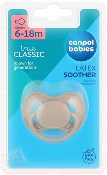 Пустушка латексна Canpol Babies кругла (6-18м) (23/224)