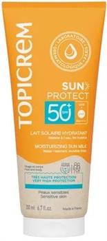 Молочко для обличчя та тіла Topicrem Sun Protect SPF50+ сонцезахисне зволожувальне, 50мл